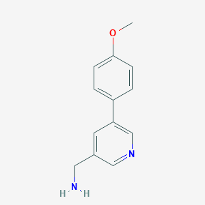 molecular formula C13H14N2O B186610 (5-(4-Methoxyphenyl)pyridin-3-yl)methanamine CAS No. 154237-17-9