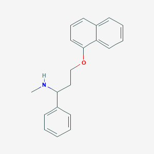 molecular formula C20H21NO B186611 外消旋 N-去甲达泊西汀 CAS No. 119357-18-5