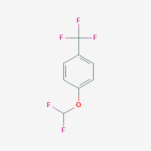 B186640 1-(Difluoromethoxy)-4-(trifluoromethyl)benzene CAS No. 156570-16-0