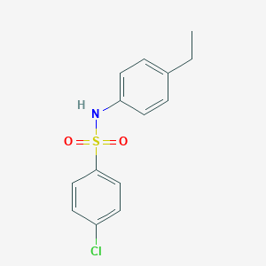 molecular formula C14H14ClNO2S B186645 4-chloro-N-(4-ethylphenyl)benzenesulfonamide CAS No. 1725-89-9