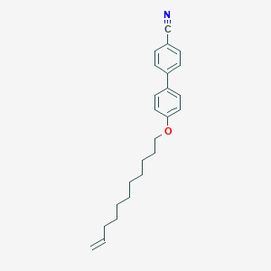 molecular formula C24H29NO B186665 4'-(10-Undecenyloxy)biphenyl-4-carbonitrile CAS No. 105531-79-1