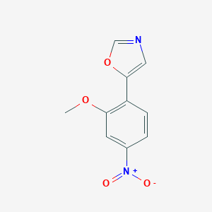 molecular formula C10H8N2O4 B186685 5-(2-Methoxy-4-nitrophenyl)oxazole CAS No. 198821-78-2