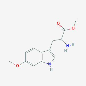 molecular formula C13H16N2O3 B186691 (S)-Methyl 2-amino-3-(6-methoxy-1H-indol-3-YL)propanoate CAS No. 107447-04-1