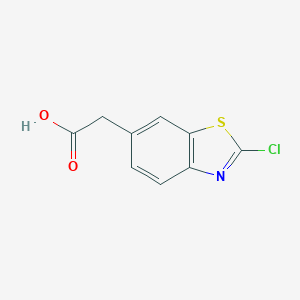 molecular formula C9H6ClNO2S B186699 2-(2-Chlorobenzo[d]thiazol-6-yl)acetic acid CAS No. 152149-00-3
