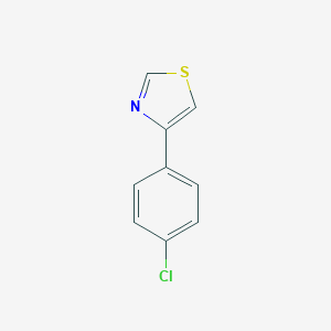 molecular formula C9H6ClNS B186714 4-(4-Chlorophenyl)-1,3-thiazole CAS No. 1826-22-8