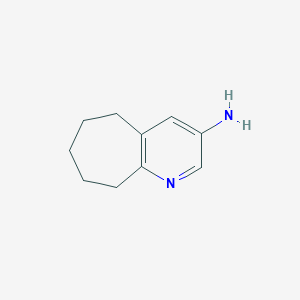 molecular formula C10H14N2 B186745 6,7,8,9-tetrahydro-5H-cyclohepta[b]pyridin-3-amine CAS No. 178209-28-4