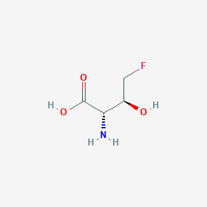 molecular formula C4H8FNO3 B018676 4-氟硫氨酸 CAS No. 102130-93-8