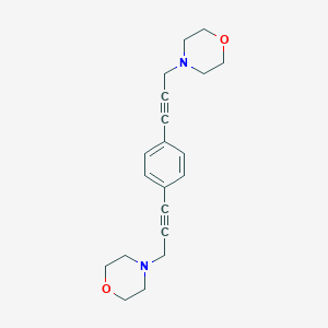 molecular formula C20H24N2O2 B186777 1,4-Bis(3-morpholino-1-propynyl)benzene CAS No. 7119-40-6