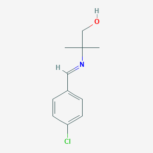 molecular formula C11H14ClNO B186780 2-[(4-Chlorobenzylidene)amino]-2-methyl-1-propanol CAS No. 25457-95-8