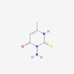 molecular formula C5H7N3OS B186785 3-氨基-6-甲基-2-硫代-2,3-二氢嘧啶-4(1H)-酮 CAS No. 35523-72-9