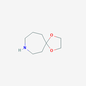 molecular formula C8H15NO2 B186788 1,4-二氧杂-8-氮杂螺[4.6]十一烷 CAS No. 16803-07-9