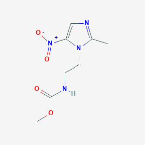 molecular formula C8H12N4O4 B186797 methyl N-[2-(2-methyl-5-nitroimidazol-1-yl)ethyl]carbamate CAS No. 55455-45-3