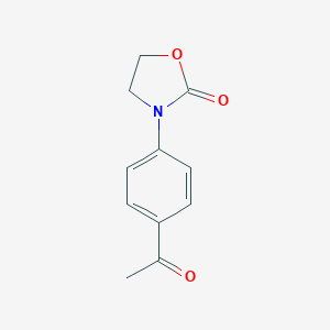 molecular formula C11H11NO3 B186798 3-(4-Acetylphenyl)-1,3-oxazolidin-2-one CAS No. 103989-12-4