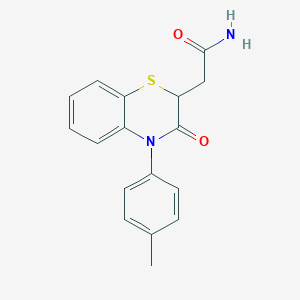 molecular formula C17H16N2O2S B186806 N-(4-甲苯基)-2-(3-氧代-3,4-二氢-2H-1,4-苯并噻嗪-2-基)乙酰胺 CAS No. 106691-37-6