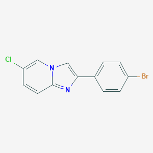 molecular formula C13H8BrClN2 B186822 2-(4-溴苯基)-6-氯咪唑并[1,2-a]吡啶 CAS No. 96464-10-7