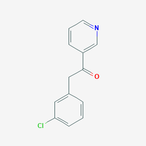 molecular formula C13H10ClNO B018683 2-(3-氯苯基)-1-(3-吡啶基)-1-乙酮 CAS No. 31251-55-5