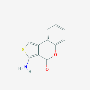 molecular formula C11H7NO2S B186848 3-氨基-4H-噻吩并[3,4-c]色酮-4-酮 CAS No. 41078-15-3