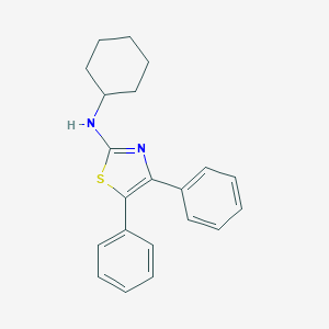 B186853 N-cyclohexyl-4,5-diphenyl-1,3-thiazol-2-amine CAS No. 122641-43-4