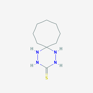 B186867 1,2,4,5-Tetraazaspiro[5.7]tridecane-3-thione CAS No. 112919-47-8