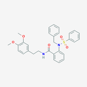 molecular formula C30H30N2O5S B186869 1-氧杂-4-硫杂-8-氮杂螺[4.5]癸烷 CAS No. 5608-98-0