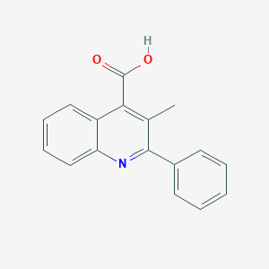 molecular formula C17H13NO2 B186883 3-甲基-2-苯基喹啉-4-羧酸 CAS No. 43071-45-0
