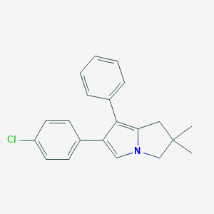 molecular formula C21H20ClN B186895 6-(4-氯苯基)-2,2-二甲基-7-苯基-2,3-二氢-1H-吡咯利嗪 CAS No. 133111-56-5