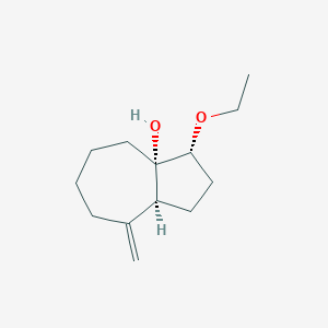 B186902 3a(1H)-Azulenol,3-ethoxyoctahydro-8-methylene-,(3alpha,3aalpha,8aalpha)-(9CI) CAS No. 197715-74-5
