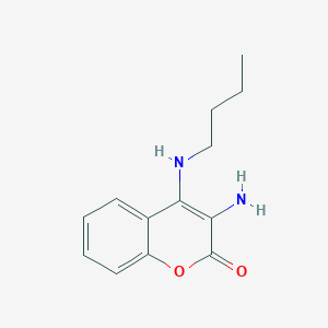 B186925 Coumarin, 3-amino-4-butylamino- CAS No. 59288-11-8