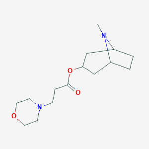 B186937 8-Methyl-8-azabicyclo[3.2.1]oct-3-yl 3-morpholin-4-ylpropanoate CAS No. 80619-62-1