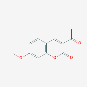 molecular formula C12H10O4 B186948 3-乙酰基-7-甲氧基-2H-苯并色酮 CAS No. 64267-19-2