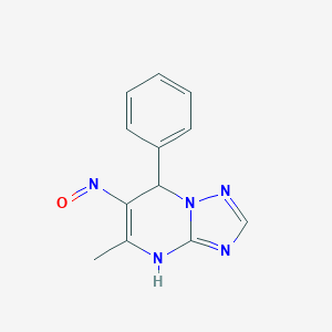 molecular formula C12H11N5O B186950 5-Methyl-6-nitroso-7-phenyl-1,7-dihydro-[1,2,4]triazolo[1,5-a]pyrimidine CAS No. 325723-91-9