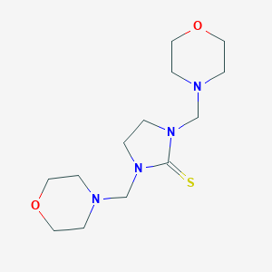 molecular formula C13H24N4O2S B186958 1,3-Bis-morpholin-4-ylmethyl-imidazolidine-2-thione CAS No. 1600-66-4