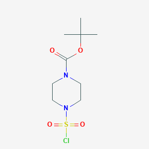 molecular formula C9H17ClN2O4S B186964 Tert-butyl 4-(chlorosulfonyl)piperazine-1-carboxylate CAS No. 162046-65-3