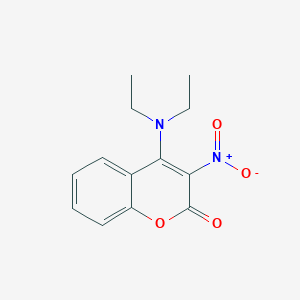 molecular formula C13H14N2O4 B186965 Coumarin, 4-diethylamino-3-nitro- CAS No. 50527-31-6