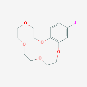 molecular formula C14H19IO5 B186985 17-Iodo-2,5,8,11,14-pentaoxabicyclo[13.4.0]nonadeca-1(15),16,18-triene CAS No. 69591-40-8