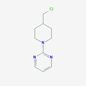 molecular formula C10H14ClN3 B186987 2-(4-(氯甲基)哌啶-1-基)嘧啶 CAS No. 111247-62-2