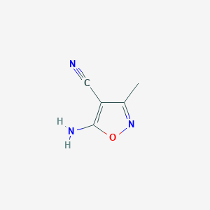 molecular formula C5H5N3O B187025 5-Amino-3-methylisoxazole-4-carbonitrile CAS No. 35261-01-9