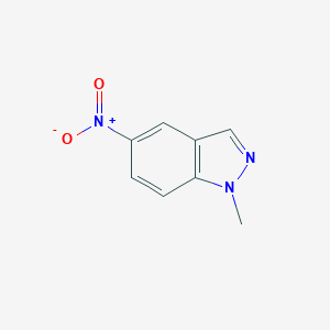 molecular formula C8H7N3O2 B187038 1-甲基-5-硝基-1H-吲唑 CAS No. 5228-49-9