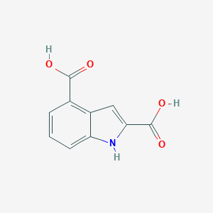 molecular formula C10H7NO4 B018705 1H-indole-2,4-dicarboxylic acid CAS No. 103027-96-9