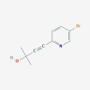 molecular formula C10H10BrNO B187061 4-(5-Bromo-pyridin-2-yl)-2-methyl-but-3-yn-2-ol CAS No. 134321-95-2