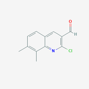 molecular formula C12H10ClNO B187095 2-氯-7,8-二甲基喹啉-3-甲醛 CAS No. 323196-70-9