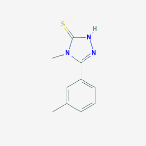 molecular formula C10H11N3S B187101 4-methyl-5-(3-methylphenyl)-4H-1,2,4-triazole-3-thiol CAS No. 333313-78-3
