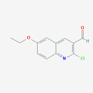 molecular formula C12H10ClNO2 B187102 2-Chloro-6-ethoxyquinoline-3-carbaldehyde CAS No. 281208-98-8
