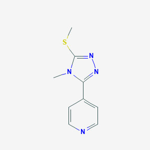 B187106 4-(4-Methyl-5-(methylthio)-4H-1,2,4-triazol-3-yl)pyridine CAS No. 57295-67-7