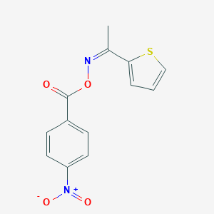 molecular formula C13H10N2O4S B187109 1-(2-thienyl)ethanone O-{4-nitrobenzoyl}oxime CAS No. 6199-75-3