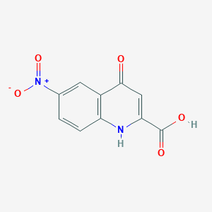 molecular formula C10H6N2O5 B187110 4-羟基-6-硝基喹啉-2-羧酸 CAS No. 134785-84-5