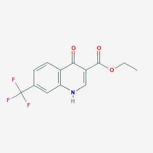 molecular formula C13H10F3NO3 B187146 Ethyl 4-hydroxy-7-(trifluoromethyl)quinoline-3-carboxylate CAS No. 391-02-6