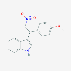 molecular formula C17H16N2O3 B187149 3-[1-(4-Methoxy-phenyl)-2-nitro-ethyl]-1H-indole CAS No. 33723-33-0
