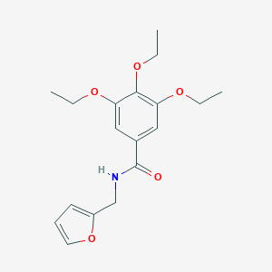 molecular formula C18H23NO5 B187151 3,4,5-triethoxy-N-(furan-2-ylmethyl)benzamide CAS No. 5551-02-0