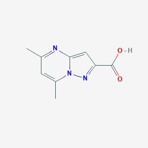 molecular formula C9H9N3O2 B187160 5,7-Dimethylpyrazolo[1,5-a]pyrimidine-2-carboxylic acid CAS No. 300691-07-0